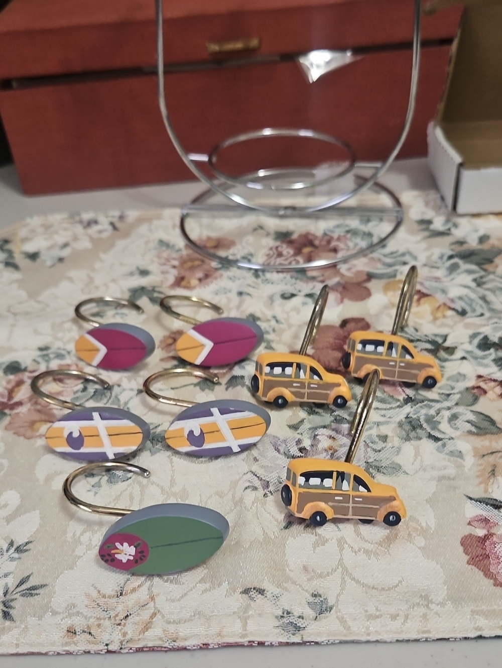 Shower Hooks Set Of 8 For Small Shower Or Mix With Others For Large. Busses Surf